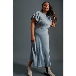 Anthropologie Madeleine Midi Dress $168 PLUS 16W Wedgwood>NWT>MAKE ME AN OFFER